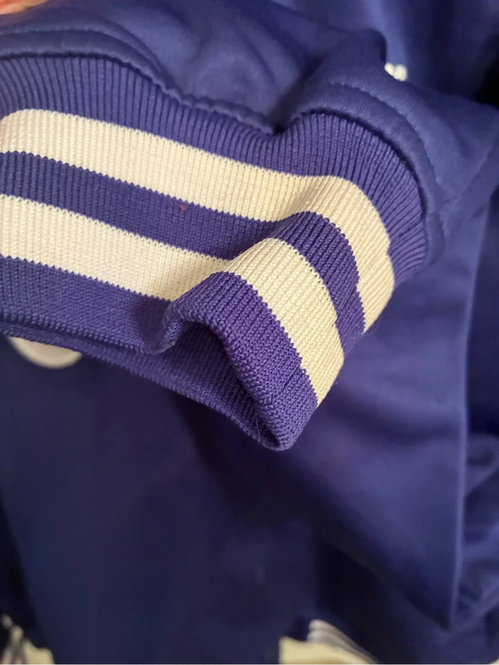 Majestic Purple Colts Full-Zip Varsity Jacket